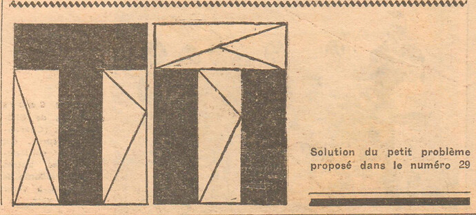 Coeurs Vaillants 1934 - n°30 - Solution du problème du n°29 - 22 juillet 1934 - page 8