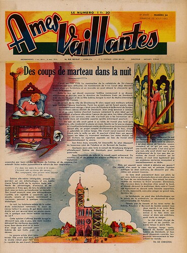 Ames Vaillantes 1942 - n°34 - 23 août 1942 - page 1