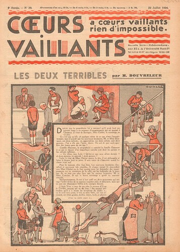 Coeurs Vaillants 1934 - n°30 - 22 juillet 1934 - page 1