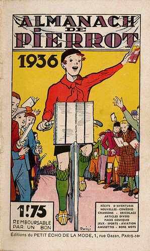 Almanach Pierrot 1936 - couverture