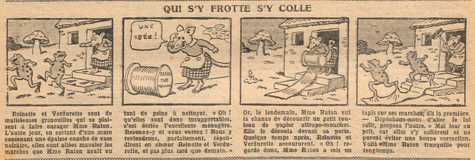 Fillette 1932 - n°1273 - page 6 - Qui s'y frotte sy colle - 14 août 1932