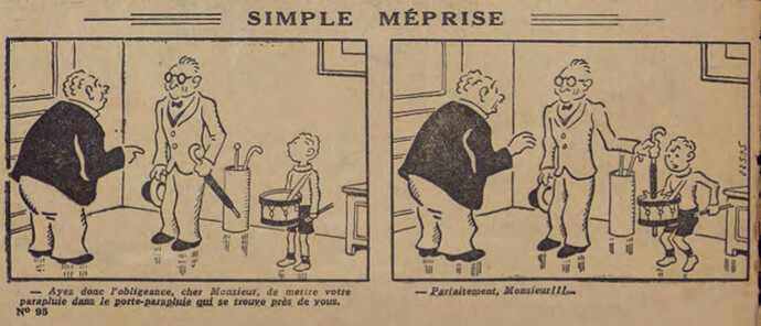 Pierrot 1927 - n°95 - page 2 - Simple méprise - 16 octobre 1927