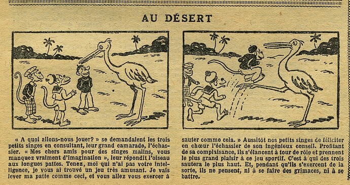 Fillette 1933 - n°1311 - page 13 - Au désert - 7 mai 1933