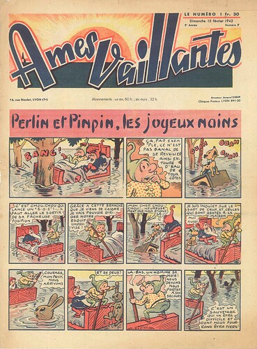 Ames Vaillantes 1942 - n°7 - 15 février 1942 - page 1