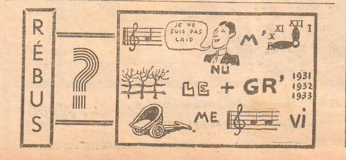 Coeurs Vaillants 1933 - n°18 - Rébus - 30 avril 1933 - page 4