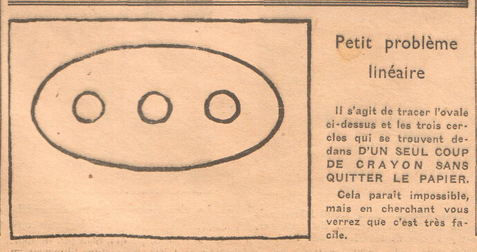 Coeurs Vaillants 1935 - n°44 - page 11 - Petit problème linéaire - 3 novembre 1935