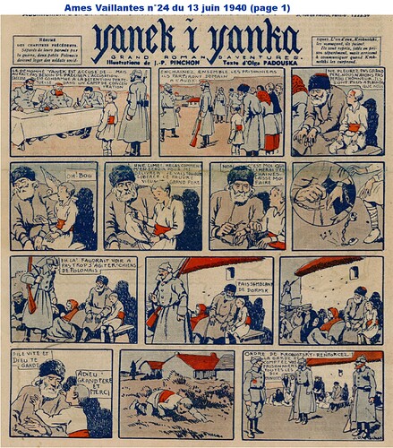 Ames Vaillantes 1940 - n°24 - 13 juin 1940 - page 1 (cadré)