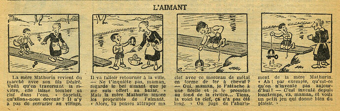 Cri-Cri 1934 - n°799 - page 13 - L'aimant - 18 janvier 1934