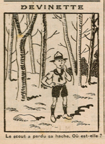 Coeurs Vaillants 1934 - n°33 - page 3 - Devinette - 12 août 1934