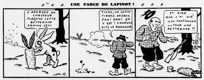 Lisette 1932 - n°28 - page 2 - Une farce de Lapinot ! - 10 juillet 1932