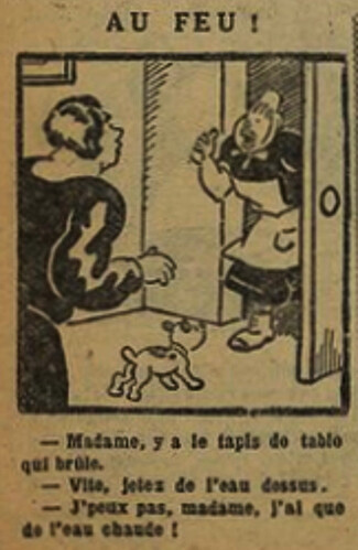 Fillette 1929 - n°1134 - page 4 - Au feu - 15 décembre 1929