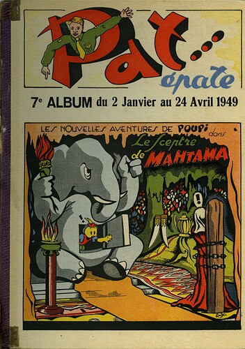 Pat épate 1949 - album n°7 - du 2 janvier au 24 avril 1949 - couverture