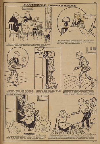 Pierrot 1926 - n°41 - page 11 - Fâcheuse inspiration - 3 octobre 1926