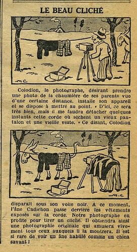 Cri-Cri 1936 - n°948 - page 12 - Le beau cliché - 26 novembre 1936