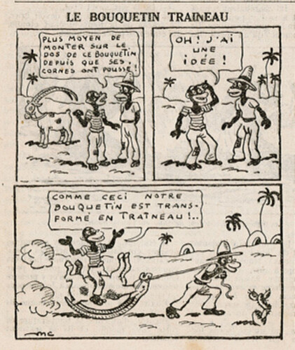 L'Intrépide 1936 - n°1324 - page 4 - Le bouquetin traineau - 5 janvier 1936