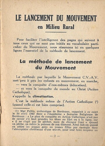 Collection Vitalis 1944 - n°13 - page 3 - Le lancement du mouvement - La méthode de lancement