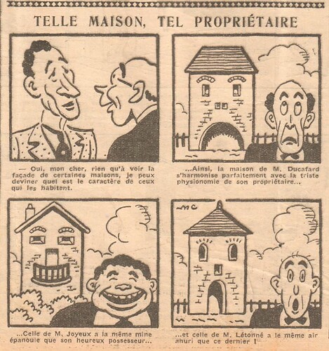 Coeurs Vaillants 1933 - n°42 - page 2 - Telle maison tel propriétaire - 15 octobre 1933