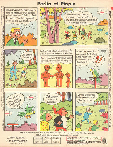 Perlin et Pinpin n°30 du jeudi 28 juillet 1966