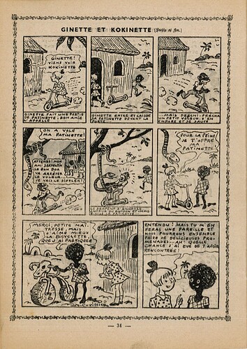 Almanach Fillette 1939 - Ginette et Kokinette - page 34