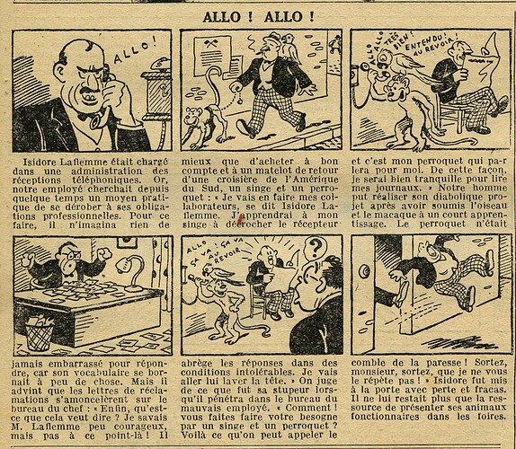 Cri-Cri 1933 - n°785 - page 11 - Allo Allo - 12 octobre 1933