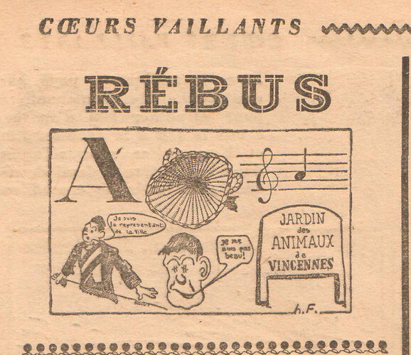 Coeurs Vaillants 1939 - n°24 - Rébus - 11 juin 1939 - page 7