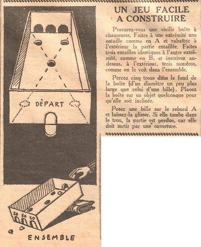 Coeurs Vaillants 1934 - n°8 - page 6 - Un jeu facile à construire - 18 février 1934