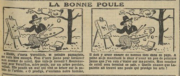 Fillette 1931 - n°1195 - page 13 - La bonne poule - 15 février 1931