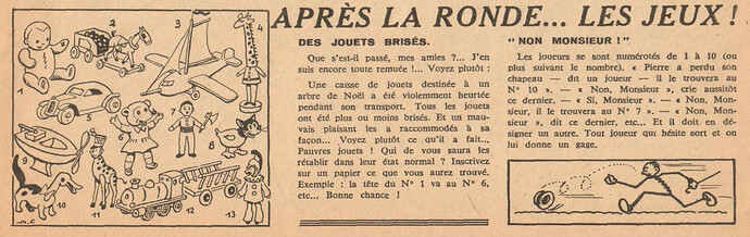 Ames Vaillantes 1944 - n°2 - Après la ronde ... les jeux - 10 janvier 1944 - page 7