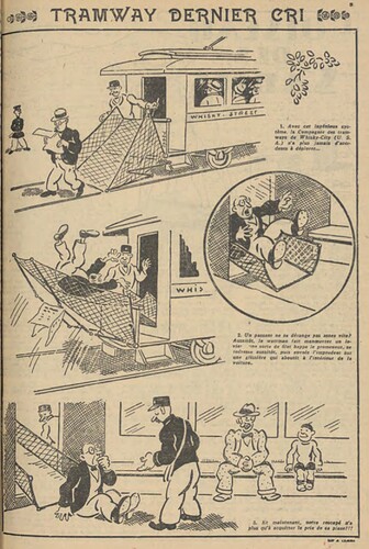 Pierrot 1929 - n°4 - page 5 - Tramway dernier cri - 27 janvier 1929