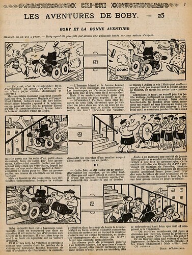 Cri-Cri 1933 - n°750 - page 7 - Les aventures de BOBY (25) - 9 février 1933