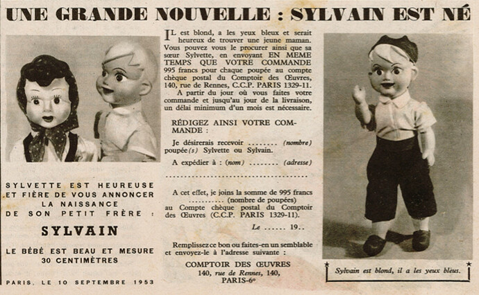 Fripounet et Marisette 1953 - n°38 - Une grande nouvelle Sylvain est né - 20 septembre 1953 - page 3