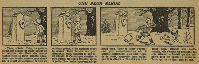 Fillette 1929 - n°1135 - page 11 - Une peur bleue - 22 décembre 1929