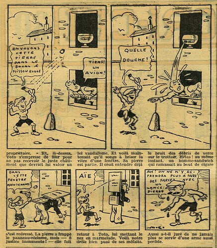 Cri-Cri 1935 - n°887 - page 2 - Le lance-pierre - 26 septembre 1935