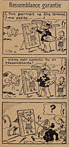 Lisette 1937 - n°33 - page 15 - Ressemblance garantie - 15 août 1937