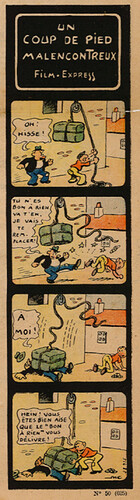 Pierrot 1937 - n°50 - page 5 - Un coup de pied malencontreux - Film Express - 12 décembre 1937