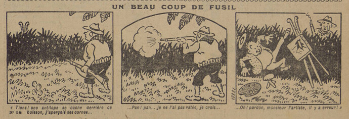 Pierrot 1927 - n°58 - page 14 - Un beau coup de fusil - 30 janvier 1927