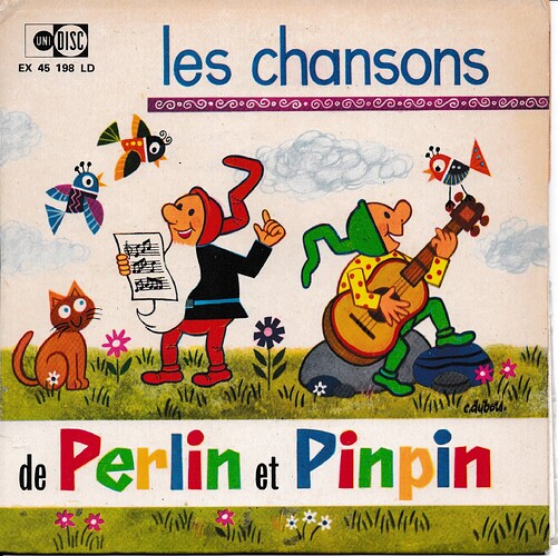 chansons de perlin 1 1970 couverture