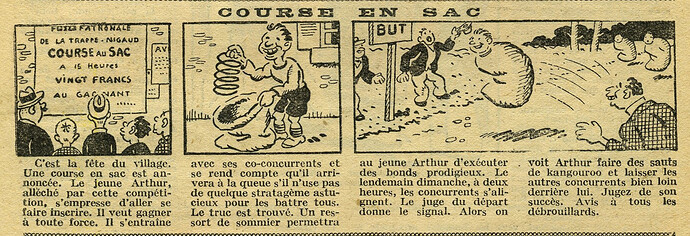 Cri-Cri 1930 - n°609 - page 4 - Course en sac - 29 mai 1930