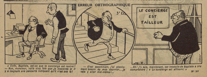 Pierrot 1926 - n°36 - page 2 - Erreur orthographique - 29 août 1926