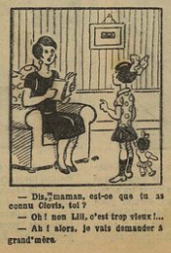 Fillette 1931 - n°1194 - page 7 - Dis maman est-ce que tu as connu Clovis - 8 février 1931