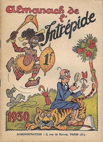 Almanach de l'Intrépide 1930 - couverture (avec cadrage)