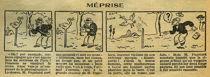 Cri-Cri 1931 - n°643 - page 13 - Méprise - 22 janvier 1931