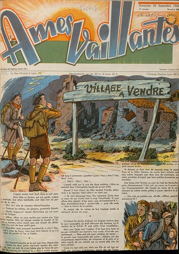Âmes Vaillantes 1940 - n°38 - 22 septembre 1940 - oage 1