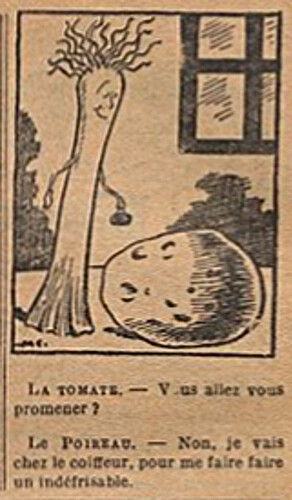 Fillette 1938 - n°1580 - page 12 - La tomate - Vous allez vous promener - 3 juillet 1938