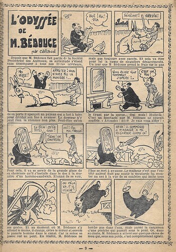 Almanach Junior 1937 - page 9 - L'odyssée de M. Bédouce (Gaston Callaud)
