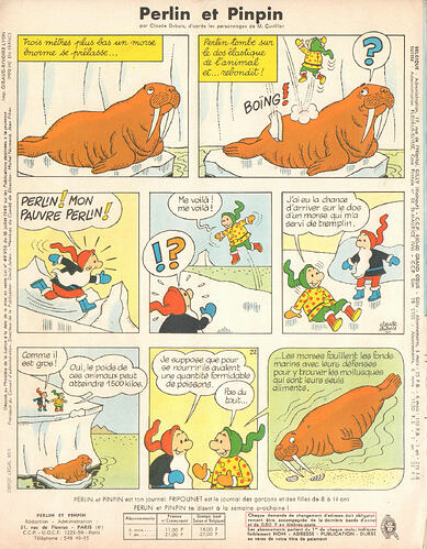 Perlin et Pinpin n°9 du jeudi 2 mars 1967