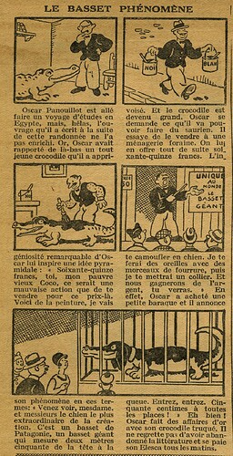 Cri-Cri 1930 - n°600 - page 14 - Le basset phénomène - 27 mars 1930