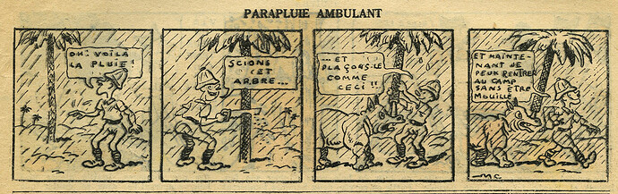 Cri-Cri 1936 - n°935 - page 15 - Parapluie ambulant - 27 août 1936