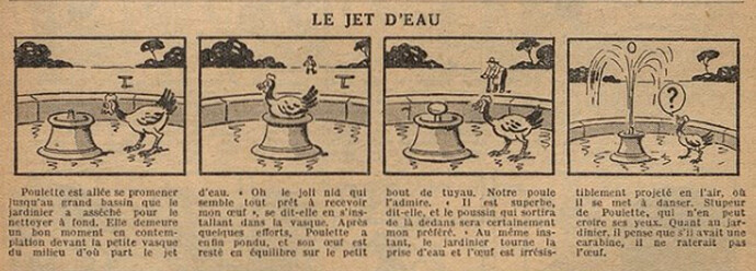 Fillette 1934 - n°1357 - page 11 - Le jet d'eau - 25 mars 1934