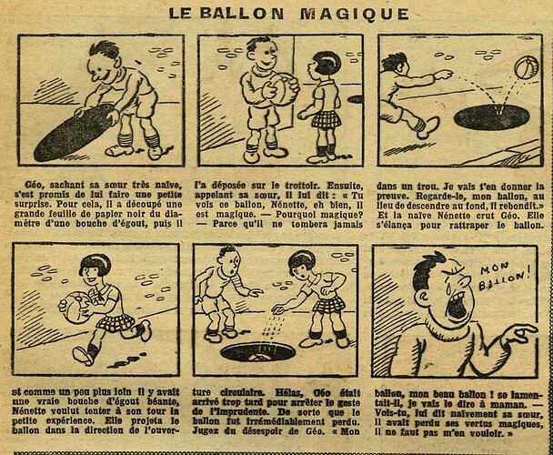 Fillette 1933 - n°1306 - page 7 - Le ballon magique - 2 avril 1933